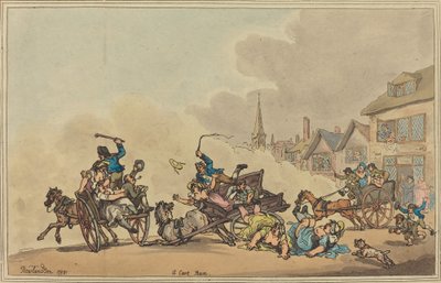 Een kartrace door Thomas Rowlandson