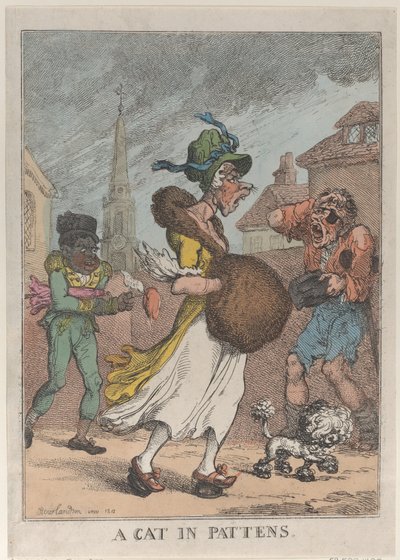 Een Kat in Klompen door Thomas Rowlandson