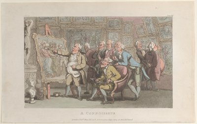 Een kenner, uit The Vicar of Wakefield, mei 1817 door Thomas Rowlandson