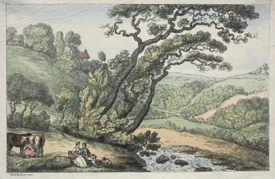 Een Cornish uitzicht, 1810 door Thomas Rowlandson