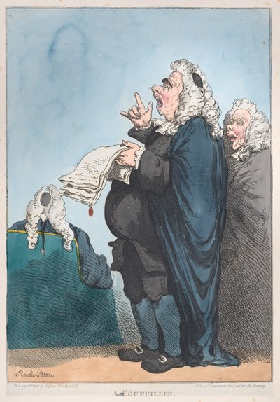 Een raadslid, 1 januari 1801 door Thomas Rowlandson