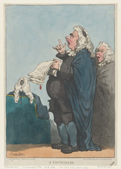 Een Raadslid door Thomas Rowlandson