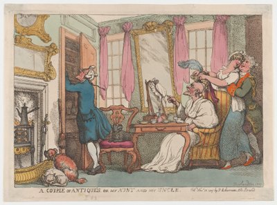 Een paar antiek of mijn tante en mijn oom, 20 november 1807 door Thomas Rowlandson