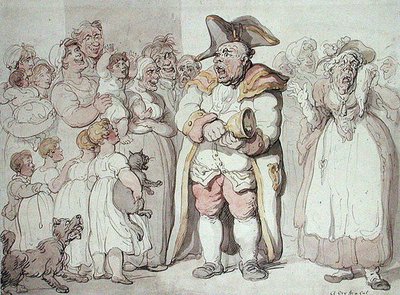 Een kreet om een kat door Thomas Rowlandson