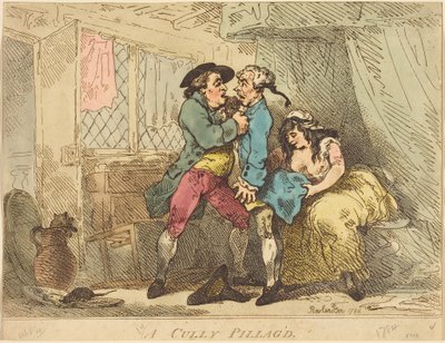Een geplunderde Cully door Thomas Rowlandson
