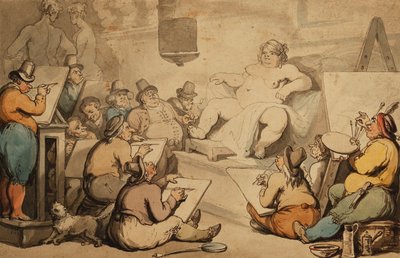 Een Nederlandse academie door Thomas Rowlandson