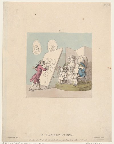 Een familieportret door Thomas Rowlandson