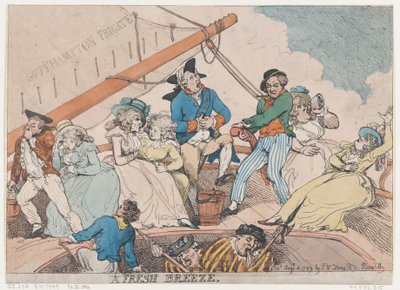 Een frisse bries, 4 augustus 1789 door Thomas Rowlandson