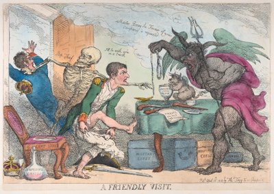 Een Vriendschappelijk Bezoek door Thomas Rowlandson