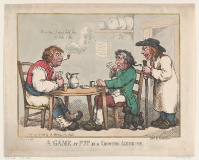 Een spelletje Put in een landelijke herberg, 10 augustus 1799 door Thomas Rowlandson