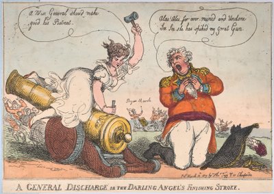 Een Algemene Ontslag of de Laatste Slag van de Lievelingsengel door Thomas Rowlandson