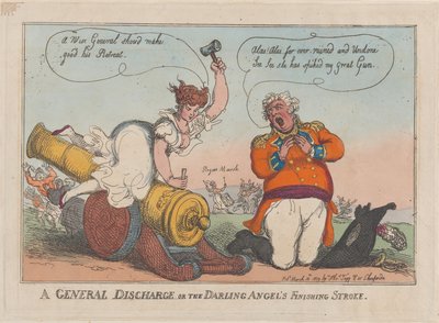 Een Algemene Ontslag of de Laatste Slag van de Lievelingsengel door Thomas Rowlandson