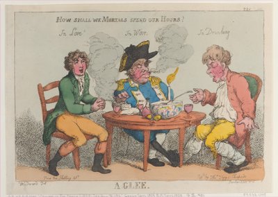 Een Glee, 1 maart 1808 door Thomas Rowlandson