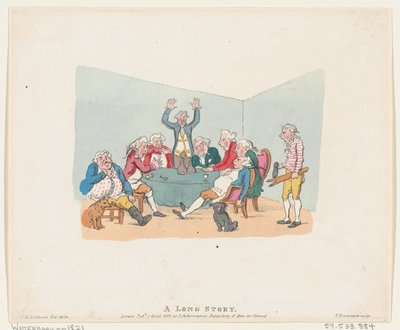 Een Lang Verhaal, 1803 heruitgegeven na 1821 door Thomas Rowlandson