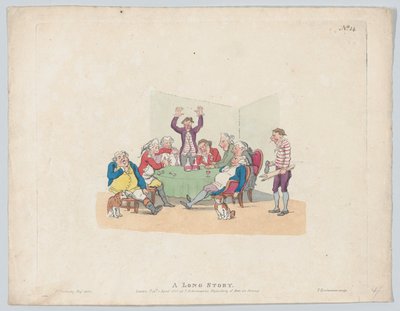 Een Lang Verhaal, 1 april 1803 door Thomas Rowlandson