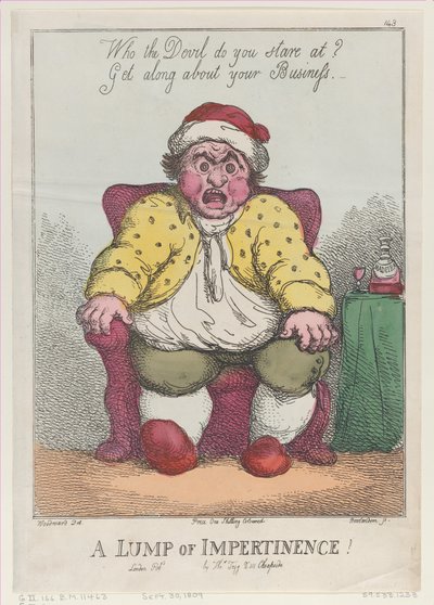 Een klomp onbeschaamdheid! door Thomas Rowlandson