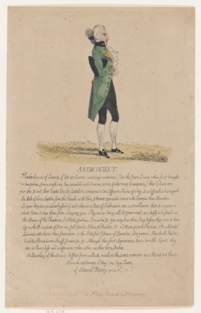 Een Nieuw Insect, 12 mei 1784 door Thomas Rowlandson