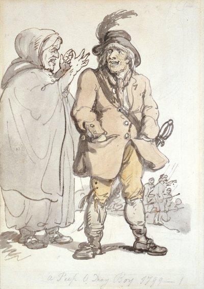 Een Peep O Day Boy, 1799 door Thomas Rowlandson
