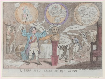 Een Blik in de Studie van Broeder Bacon, 3 maart 1784 door Thomas Rowlandson