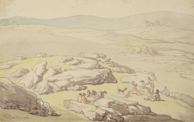 Een Picknick op Dartmoor door Thomas Rowlandson