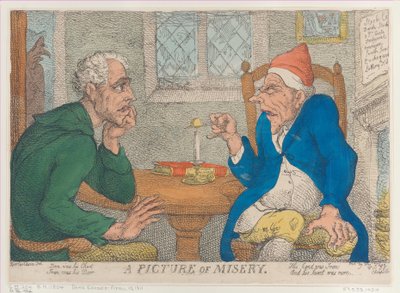 Een beeld van ellende, 10 april 1811 door Thomas Rowlandson