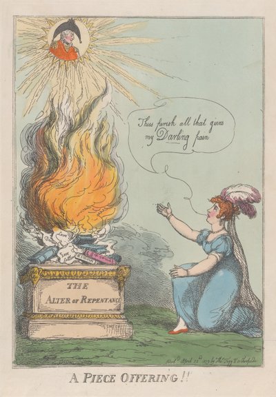A Piece Offering!! Herinneringen, Leven, Brieven &c. van M. A. Clarke, 22 april 1809 door Thomas Rowlandson