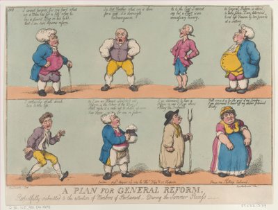 Een Plan voor Algemene Hervorming, Respectvol ingediend ter aandacht van Leden, 29 augustus 1809 door Thomas Rowlandson