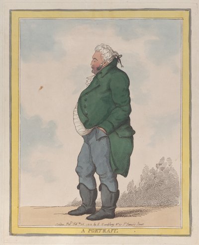 Portret van George, 3e Graaf van Pomfret door Thomas Rowlandson
