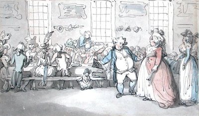 Een Openbaar Ontbijt door Thomas Rowlandson