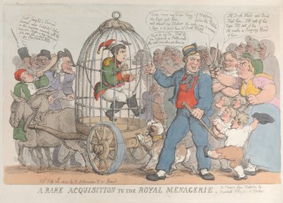 Een Zeldzame Aanwinst voor de Koninklijke Menagerie, 28 juli 1815 door Thomas Rowlandson
