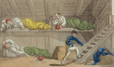 Een scène in het Kanaal, uit De Grootmeester, of Avonturen van Qui Hi? in Hindostan. Een Hudibras Gedicht in Acht Canto