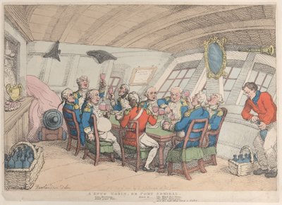 Een Knus Hutje, of Havenadmiraal, 21 juni 1808 door Thomas Rowlandson