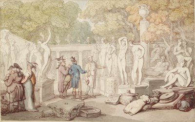 Een Beeldhouwerij, 19e eeuw door Thomas Rowlandson