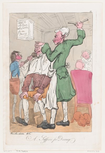 Een Lijder voor Fatsoen door Thomas Rowlandson