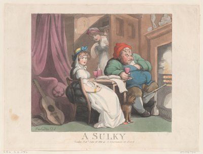 Een Sulky, 26 juni 1800 door Thomas Rowlandson