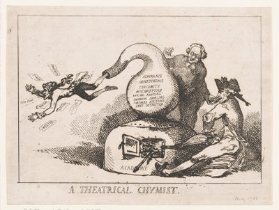 Een Theatraal Chemicus, mei 1786 door Thomas Rowlandson