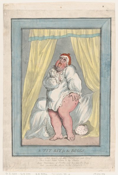 Een Lekker Hapje voor de Insecten door Thomas Rowlandson