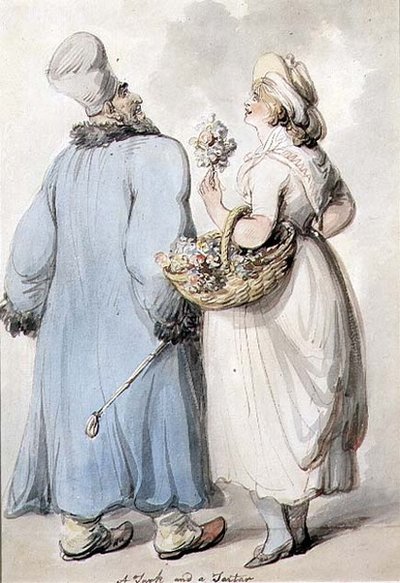 Een Turk en een Tataar door Thomas Rowlandson