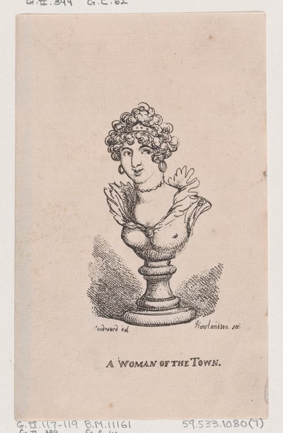 Een vrouw van de stad, april 1808 door Thomas Rowlandson