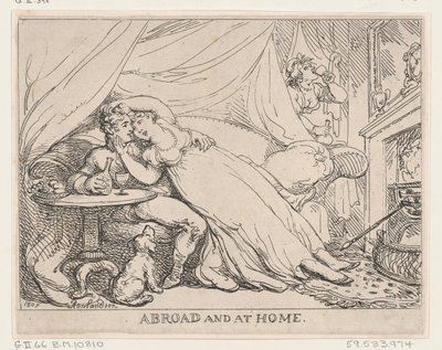 In het buitenland en thuis, 28 februari 1807 door Thomas Rowlandson