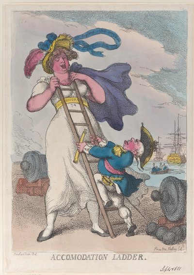 Accommodatieladder, 1 september 1811 door Thomas Rowlandson