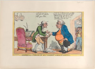 Advies aan een kastelein, of een geheim dat de moeite waard is om te weten, 1810 door Thomas Rowlandson