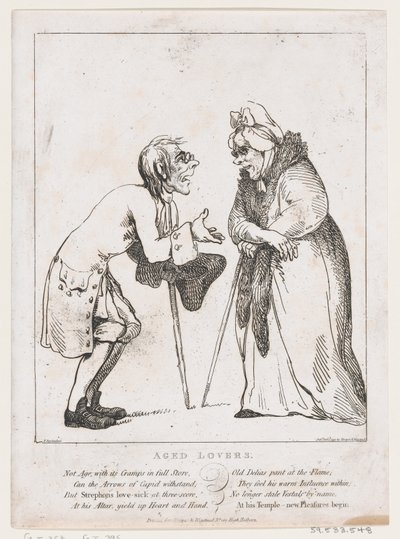 Oude geliefden, 2 januari 1797 door Thomas Rowlandson
