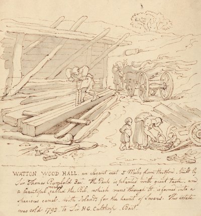 Albumtekening door Thomas Rowlandson
