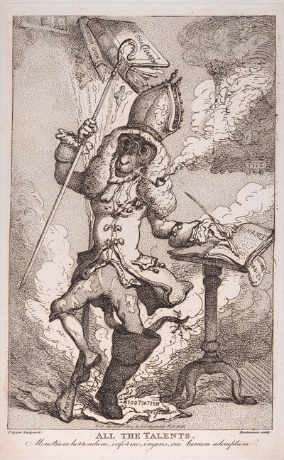 Alle Talenten, 18 april 1807 door Thomas Rowlandson