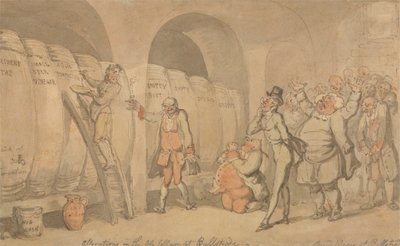 Wijzigingen in de Bierkelder bij Bullstrode door Thomas Rowlandson