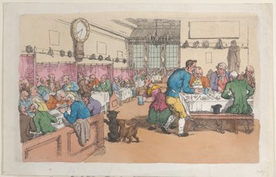 Een eetgelegenheid door Thomas Rowlandson