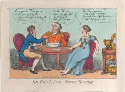 Een oude vangst, nieuw leven ingeblazen door Thomas Rowlandson