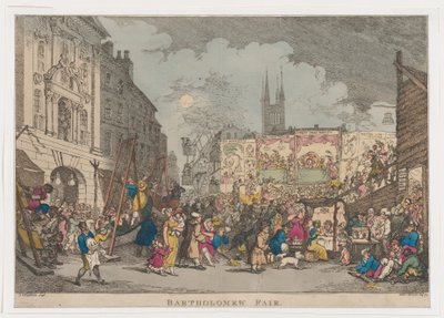 Bartholomew Fair, 1807 door Thomas Rowlandson