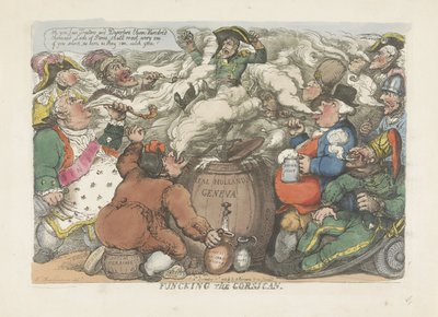 Beroking van de Corsicaan, 1813 door Thomas Rowlandson